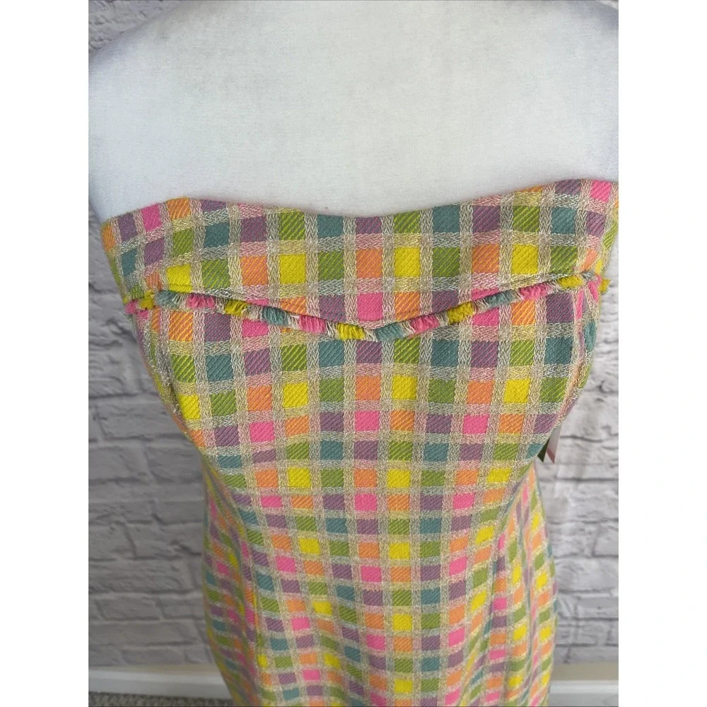 Lilly Pulitzer NWT Coquette Preppy Strapless BiBi Boucle Tweed Party Dress 10 - Picture 2 of 14